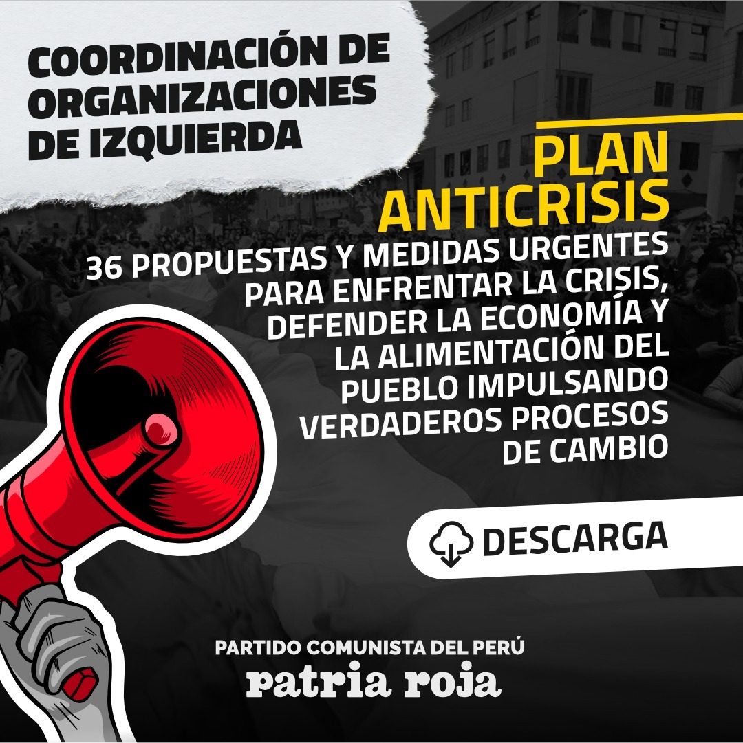 36 Propuestas y medidas urgentes para enfrentar la crisis - Patria Roja